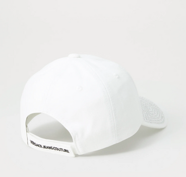 Gorra para mujer Versace Jeans Couture blanca Swarovsky